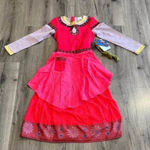 ❤️Disney Parks Wish Dahlia Pink and Red Costume Dress size 7/8